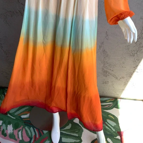 Elegant Multicolor Maxi Dress - Picture 5 of 10
